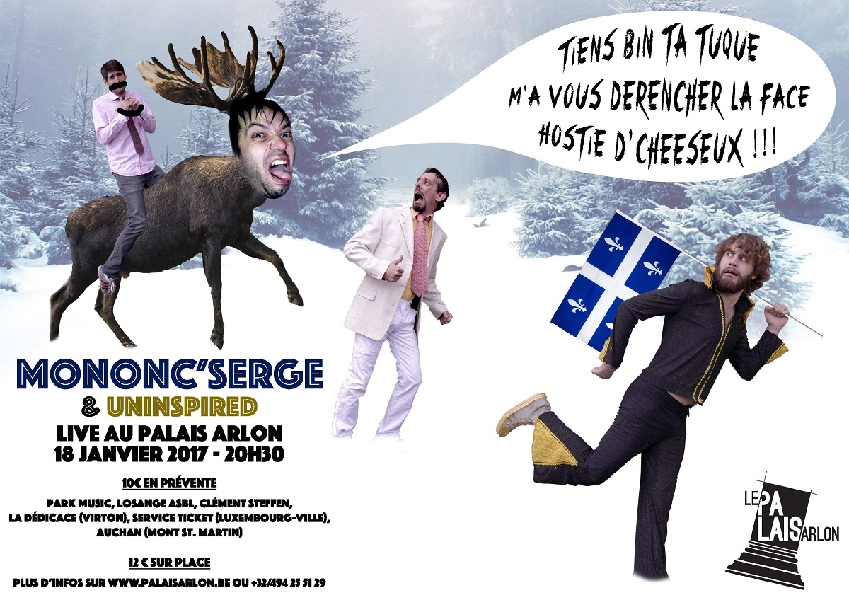 Mononc’Serge et Uninspired en concert à Arlon