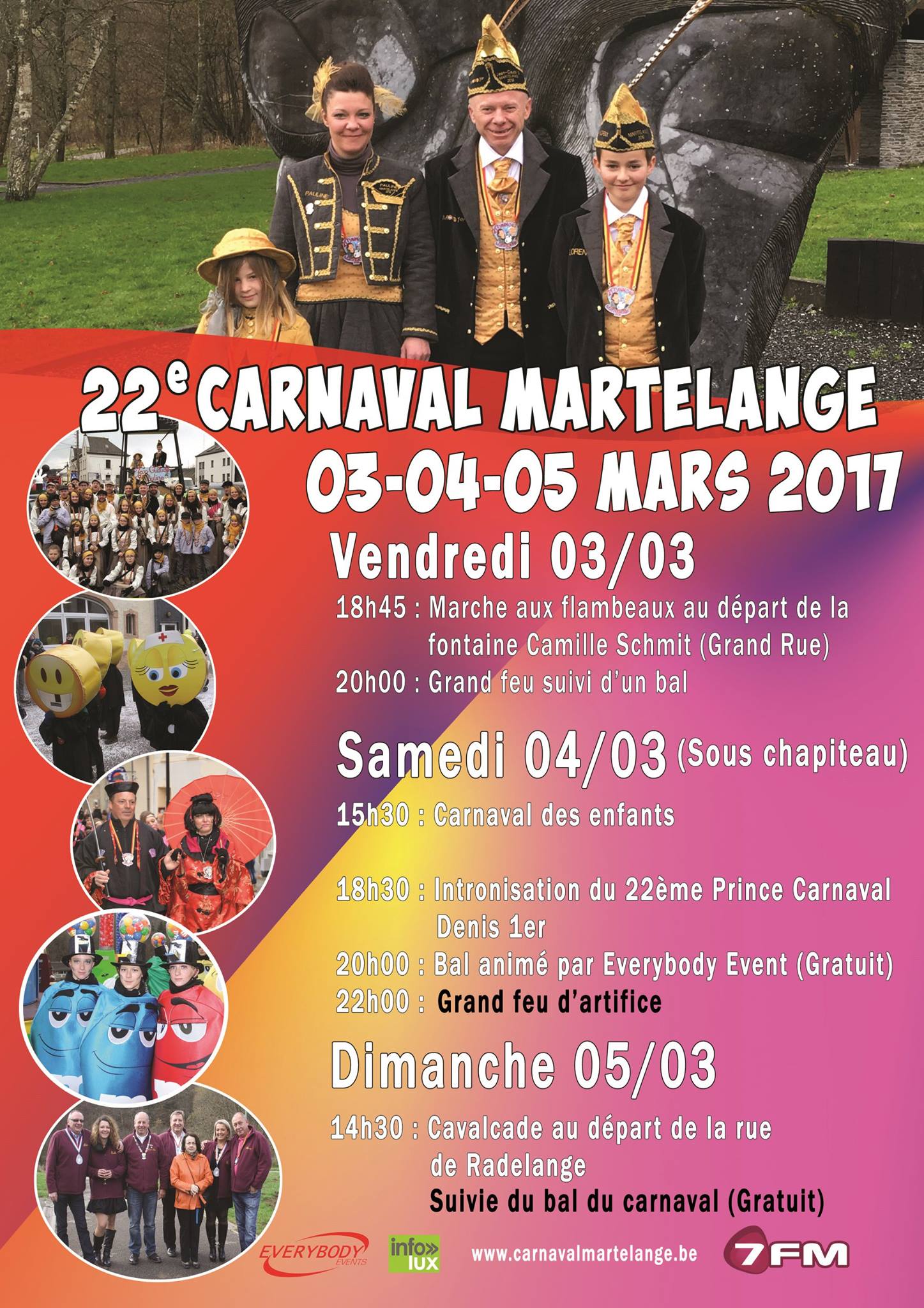 Programme du Carnaval de Martelange