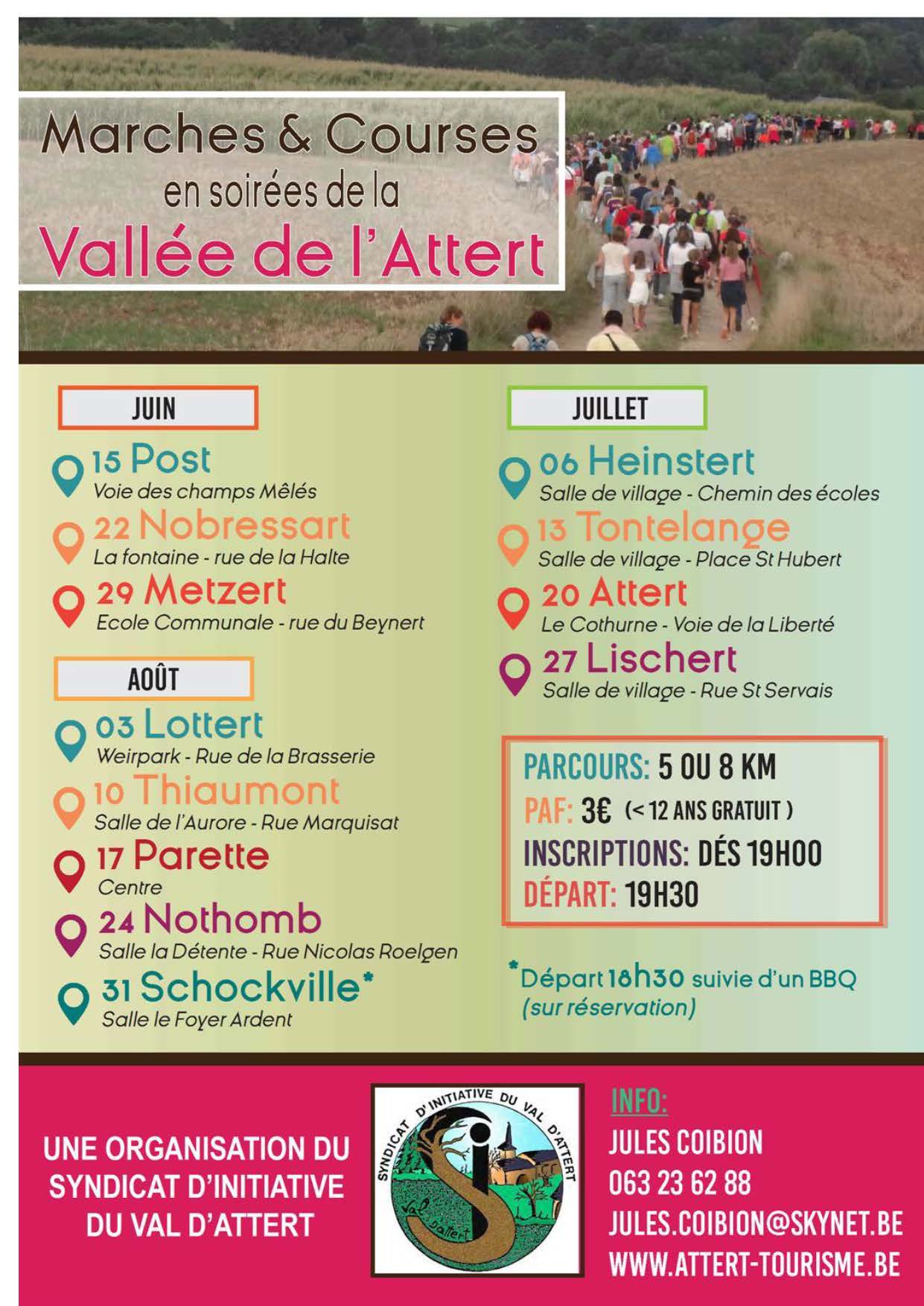Marches et Course en Vallée de l'Attert 2017