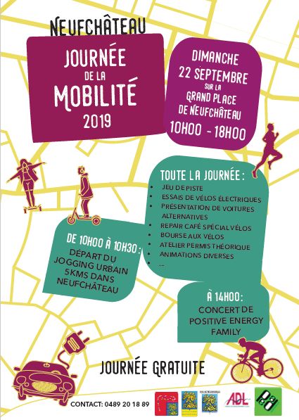 Semaine européenne de la mobilité en province de Luxembourg – Neufchateau